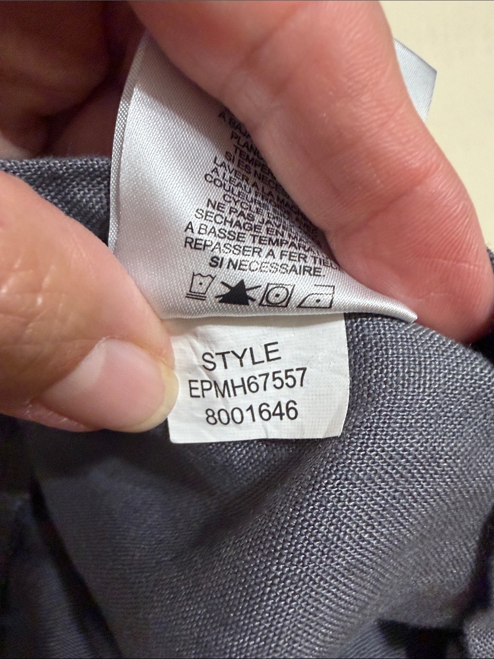 Ellen Tracy Linen Gray Cropped Drawstring Wide Leg Pants, Size XL. - Picture 10 of 14